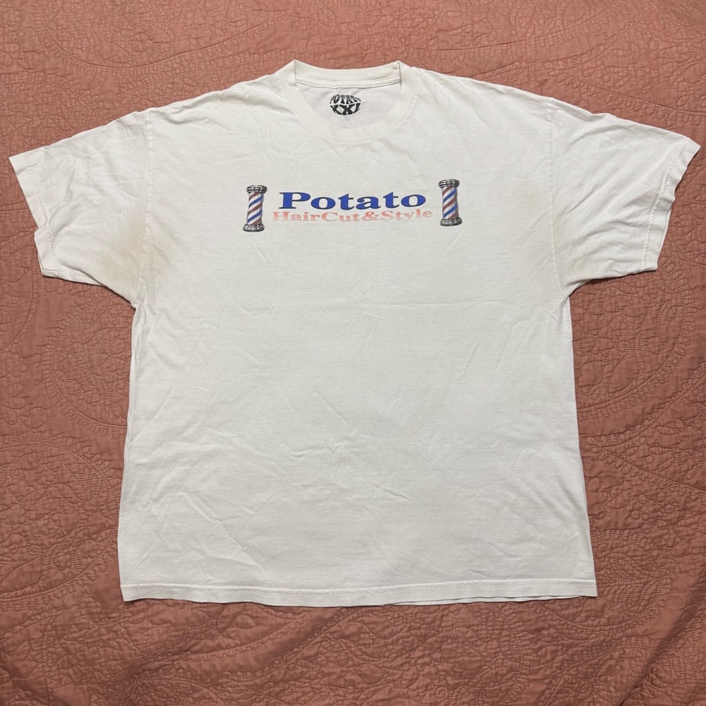 Imran Potato Barbershop White Short Sleeve Tee XXL